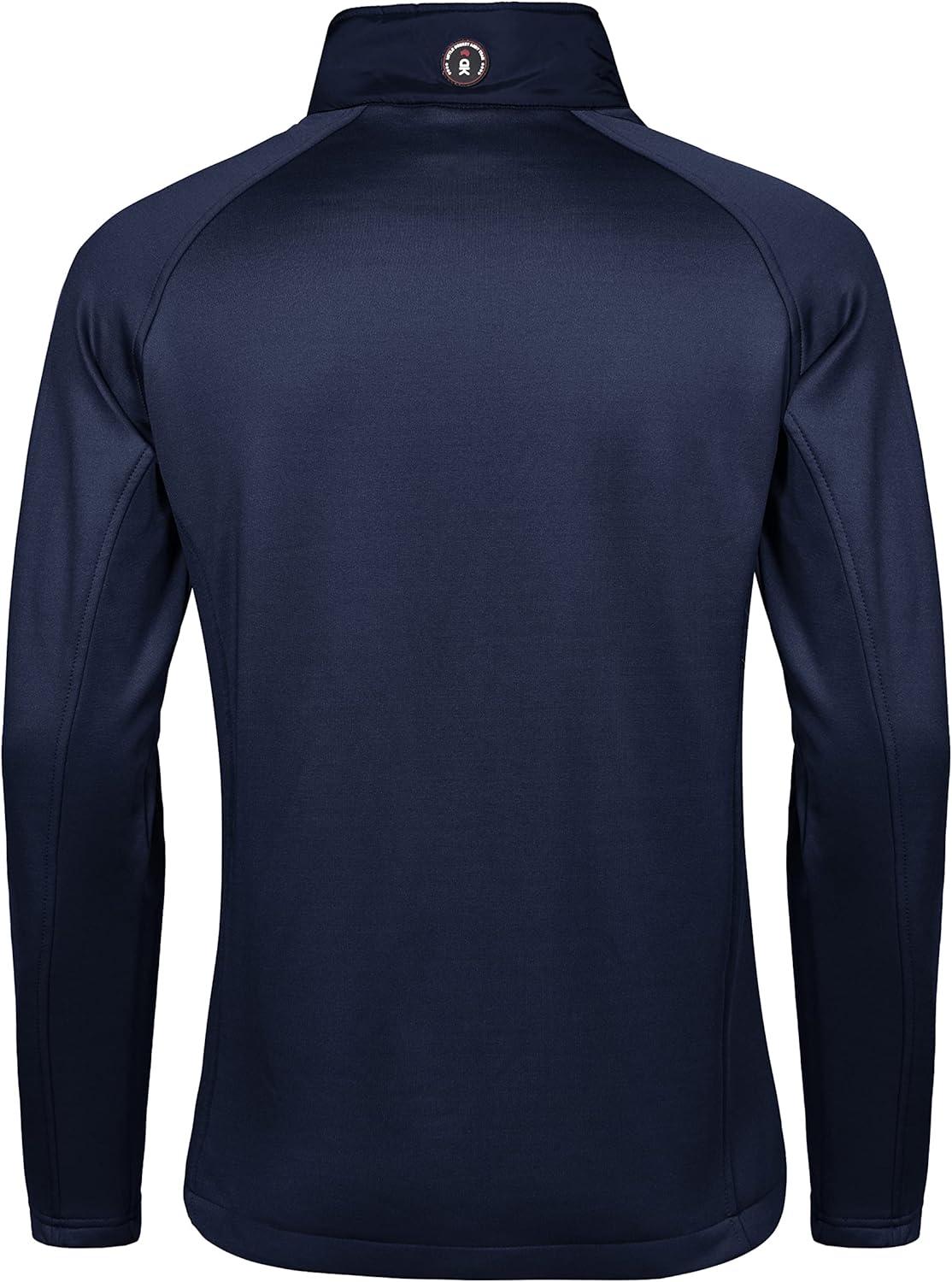 imageLittle Donkey Andy Mens Insulated Hybrid Jacket Quilted Fleece Lined Running Hiking JacketDark Blue  Upgrade