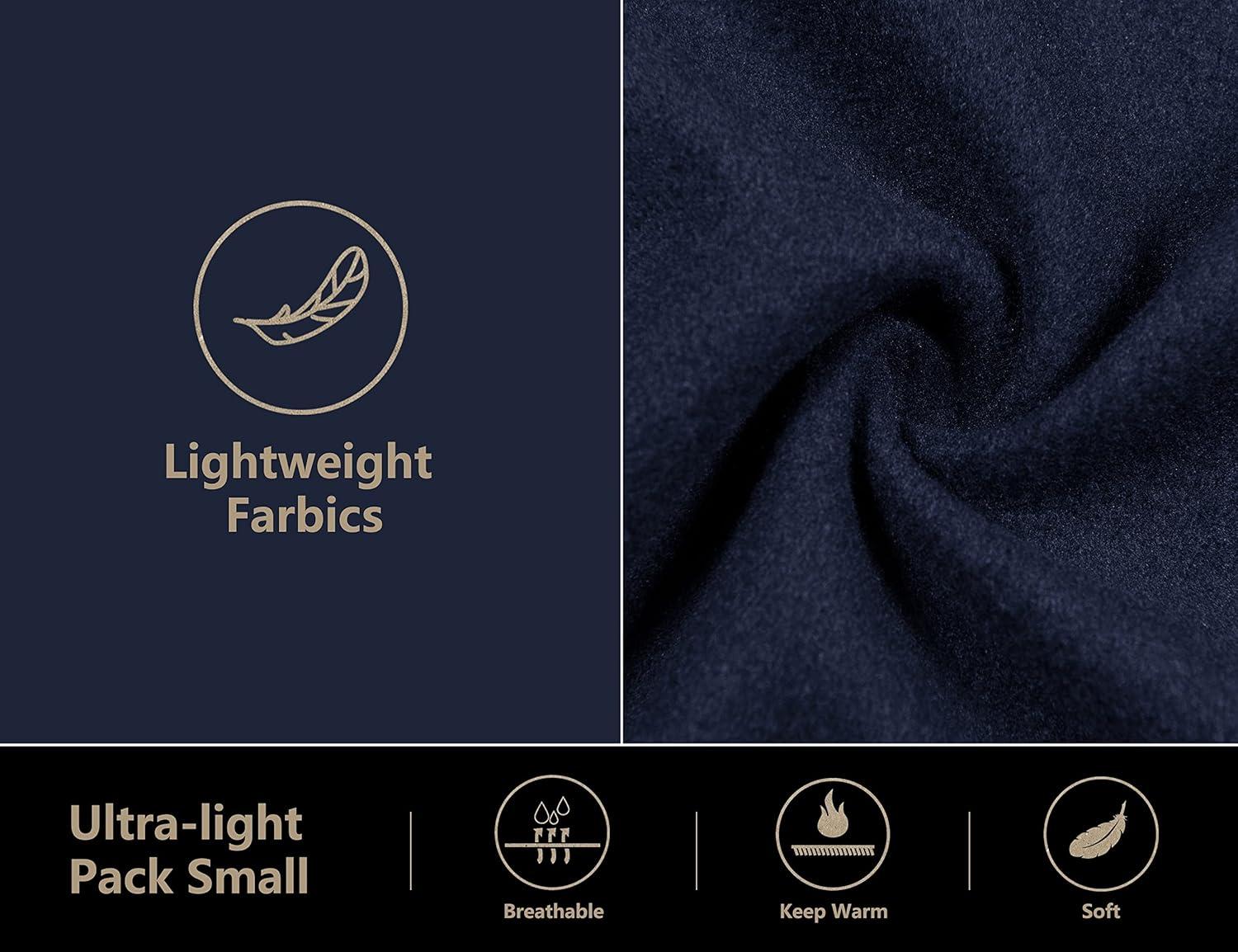 imageLittle Donkey Andy Mens Insulated Hybrid Jacket Quilted Fleece Lined Running Hiking JacketDark Blue  Upgrade Cuffs