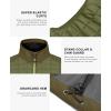 imageLittle Donkey Andy Mens Lightweight Puffer Vest Warm Outdoor Sleeveless Jacket for Golf Hiking RunningOlive