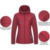 imageLittle Donkey Andy womens Warm CoatHoodeddark Red