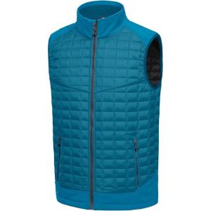 imageLittle Donkey Andy Mens Lightweight Puffer Vest Warm Outdoor Sleeveless Jacket for Golf Hiking RunningBright Blue