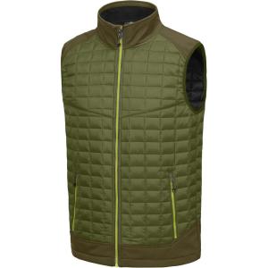 imageLittle Donkey Andy Mens Lightweight Puffer Vest Warm Outdoor Sleeveless Jacket for Golf Hiking RunningOlive