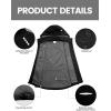 image:imageLittle Donkey Andy Mens Waterproof Cycling Vests with Hood Lightweight Reflective Stretch Vest for Cycling RunningBlack