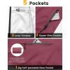 image:imageLittle Donkey Andy Womens Lightweight Packable Cycling Jacket Waterproof Windbreaker for Running amp BikingDark Red