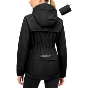 image:imageLittle Donkey Andy Womens Lightweight Packable Cycling Jacket Waterproof Windbreaker for Running amp BikingBlack