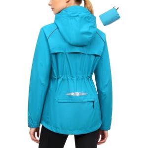 image:imageLittle Donkey Andy Womens Lightweight Packable Cycling Jacket Waterproof Windbreaker for Running amp BikingBright Blue