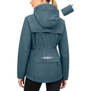 image:imageLittle Donkey Andy Womens Lightweight Packable Cycling Jacket Waterproof Windbreaker for Running amp BikingDark Grey