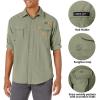 image:imageLittle Donkey Andy Mens UPF 50 UV Protection Shirt Long Sleeve Fishing Shirt Breathable and Fast DryTea