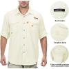 image:imageLittle Donkey Andy Mens UPF 50 UV Protection Shirt Long Sleeve Fishing Shirt Breathable and Fast DryVanilla Ice
