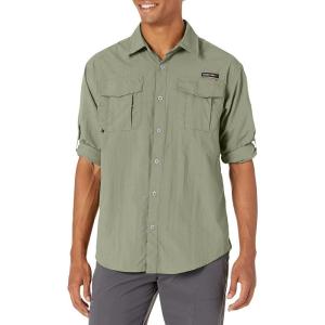 image:imageLittle Donkey Andy Mens UPF 50 UV Protection Shirt Long Sleeve Fishing Shirt Breathable and Fast DryTea