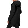 image:imageLittle Donkey Andy Womens Waterproof Hooded Rain Jacket Mid Length Outdoor Coat with Zipper PocketsBlack