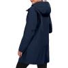 image:imageLittle Donkey Andy Womens Waterproof Hooded Rain Jacket Mid Length Outdoor Coat with Zipper PocketsBlue