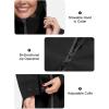 image:imageLittle Donkey Andy Womens Waterproof Hooded Rain Jacket Mid Length Outdoor Coat with Zipper PocketsClassic Black