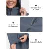 image:imageLittle Donkey Andy Womens Waterproof Hooded Rain Jacket Mid Length Outdoor Coat with Zipper PocketsDark Gray