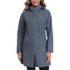 image:imageLittle Donkey Andy Womens Waterproof Hooded Rain Jacket Mid Length Outdoor Coat with Zipper PocketsDark Gray
