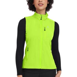 image:imageLittle Donkey Andy Womens Lightweight Quick Dry Vest Summer Windproof Sleeveless Elastic Jacket for Golfing Cycling RunningYellow