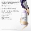 imageOlaplex No 4P Blonde Enhancer Purple Toning Shampoo Repairs Hydrates ampamp Brightens All Blonde Lightened ampamp Grey Hair 85 fl oz
