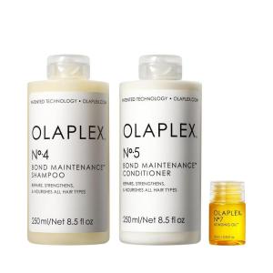 imageOlaplex Wash and Shine Hair Kit No 4 5 7 Shampoo ampamp Conditioner Set to Cleanse Hydrate ampamp Control Frizz Up to 72 Hours Bonding Oil for Shine ampamp Protect For All Hair Types