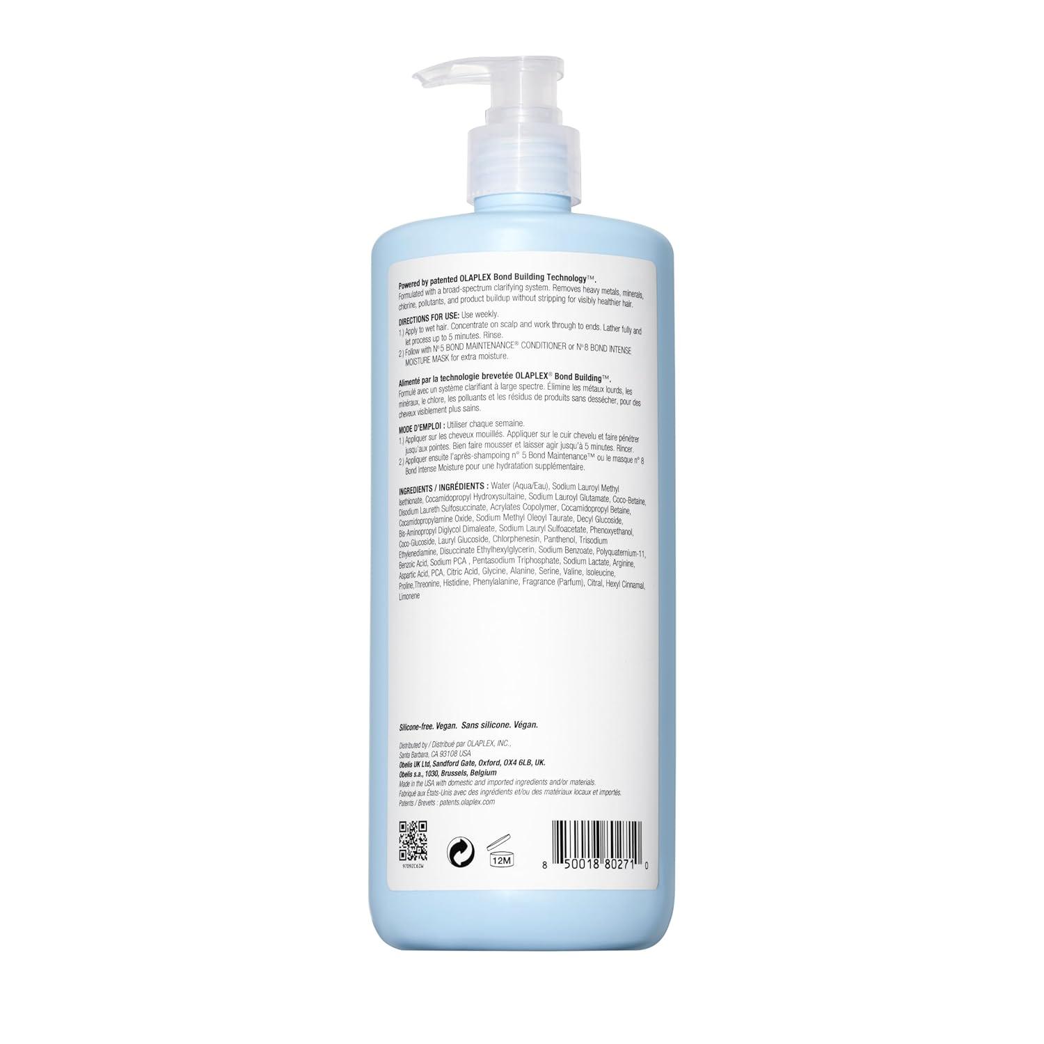 imageOlaplex N4C Bond Maintenance Clarifying Shampoo Deep Cleans Softens Restores Shine ampamp Clarity For All Hair Types Experiencing Product Buildup or Excess Oil 1 Liter