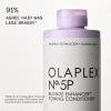 imageOlaplex N5P Blonde Enhancer Purple Toning Conditioner Repairs Hydrates ampamp Brightens All Blonde Lightened ampamp Grey Hair 1 Liter