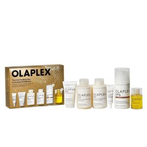 imageOlaplex FullOn Shine Hair Gift Set Limitededition Set with Hair Perfector Shampoo ampamp Conditioner Scalp Treatment ampamp Full Sized Bond Smoother ampamp Bonding Oil for Shiny Smooth Strong Hair in One Use