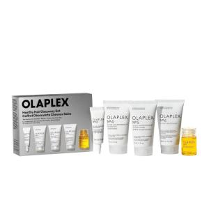 image:imageOlaplex Healthy Hair Discovery Travel Friendly Set Cleanse Hydrate Treat and Style Hair  Reduce Breakage and Boost Shine amp Softness  For Coily Curly Straight amp WavyHealthy Hair Discovery Set