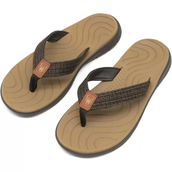 KuaiLu Women's Non-Slip Casual Flip Flop Thong Sandals
