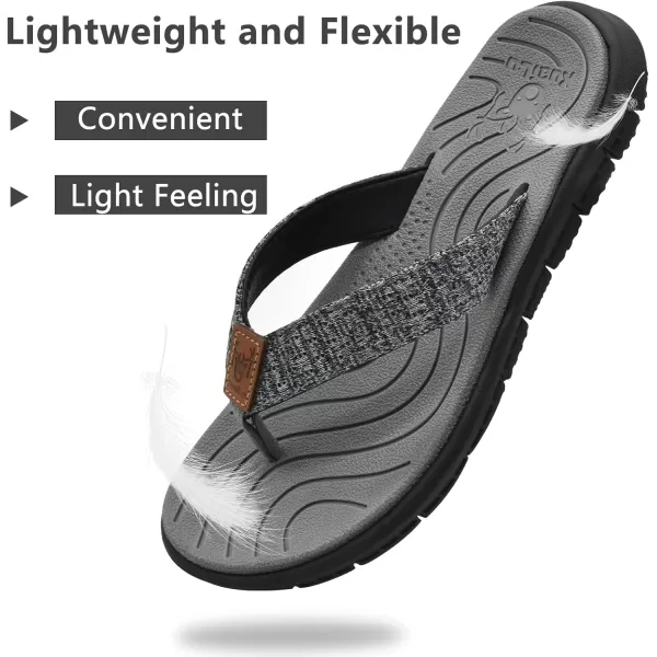 KuaiLu Women's Non-Slip Casual Flip Flop Thong Sandals