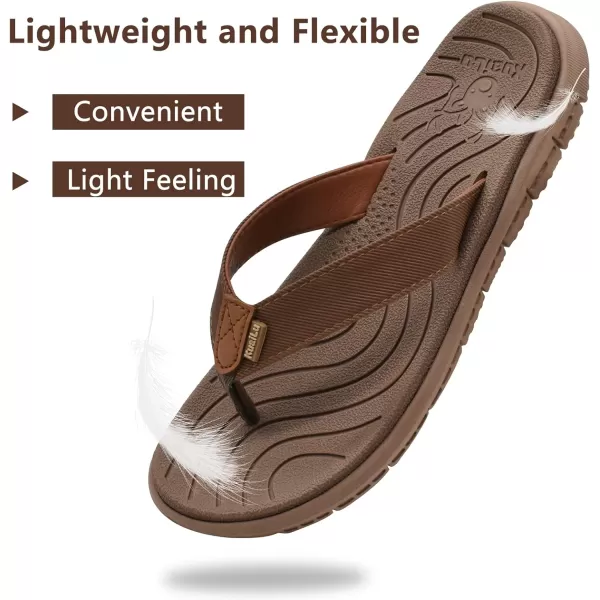 KuaiLu Women's Non-Slip Casual Flip Flop Thong Sandals