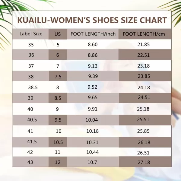 KuaiLu Women's Non-Slip Casual Flip Flop Thong Sandals