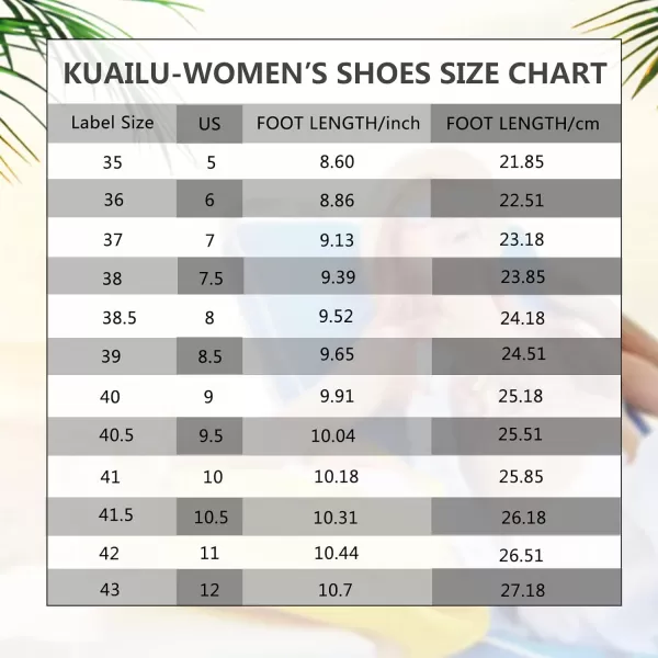 KuaiLu Women's Non-Slip Casual Flip Flop Thong Sandals