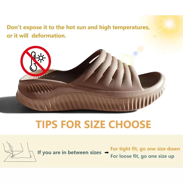 KuaiLu Womens Recovery Sandals With Comfortable Plantar Fasciitis Support,Ladies Orthotic Open Toe Sport Slides Thick Cushion Reduces Stress on Feet,Joints &amp; Back Post-Exercise