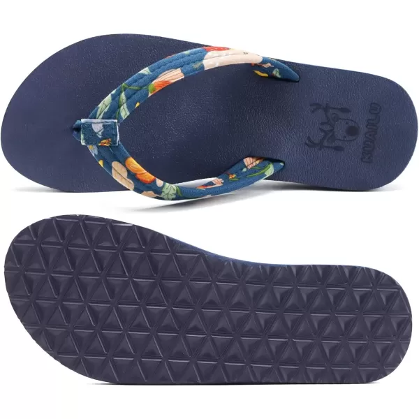 KuaiLu Women's Yoga Foam Flip Flops with Arch Support Thong Sandals Non-Slip