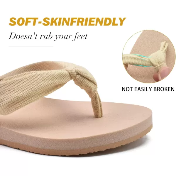 KuaiLu Women's Yoga Foam Flip Flops with Arch Support Thong Sandals Non-Slip