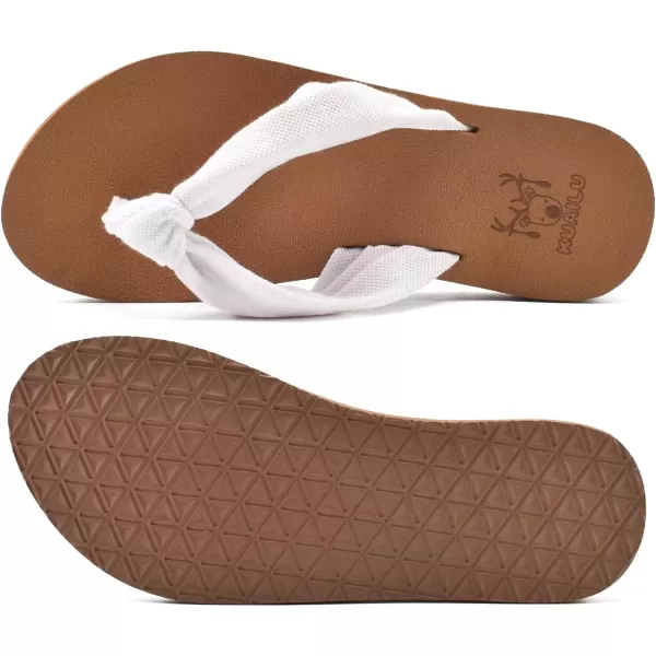 KuaiLu Women's Yoga Foam Flip Flops with Arch Support Thong Sandals Non-Slip