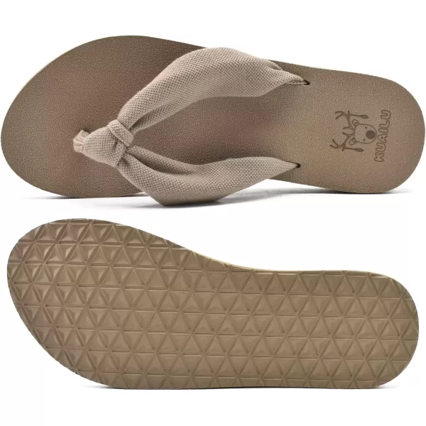 KuaiLu Women's Yoga Foam Flip Flops with Arch Support Thong Sandals Non-Slip