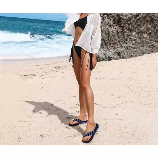 KuaiLu Women's Yoga Foam Flip Flops with Arch Support Thong Sandals Non-Slip