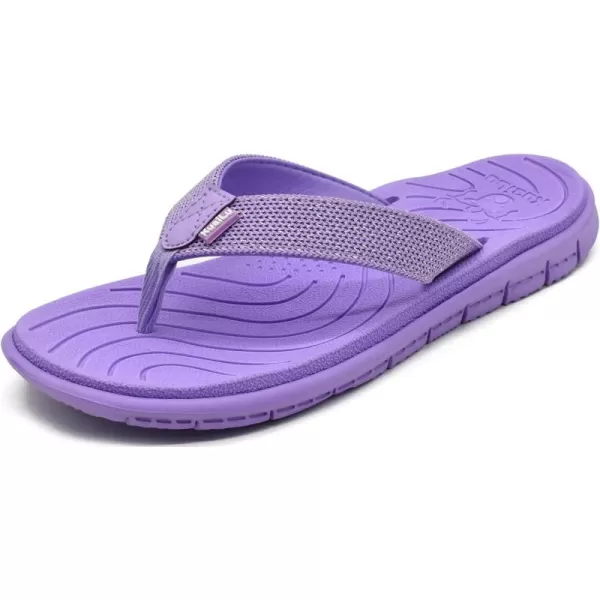 KuaiLu Women's Non-Slip Casual Flip Flop Thong Sandals
