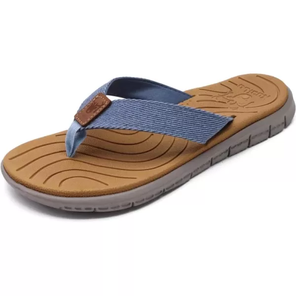 KuaiLu Women's Non-Slip Casual Flip Flop Thong Sandals