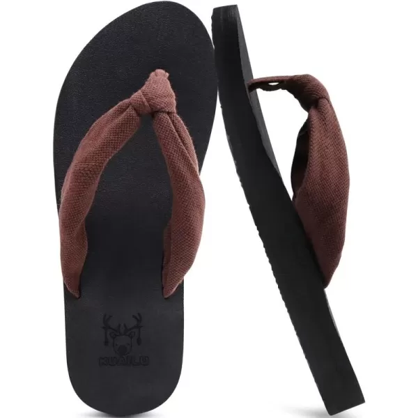 KuaiLu Women's Yoga Foam Flip Flops with Arch Support Thong Sandals Non-Slip