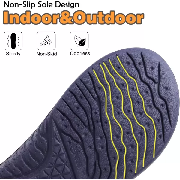 KuaiLu Womens Clog Slippers with Comfy Arch Support, Orthotic Plantar Fasciitis Memory Foam Ladies Slippers Warm Faux Fur Slip on Houes Shoes)