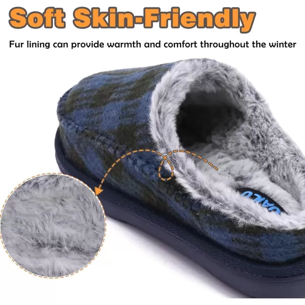 KuaiLu Womens Clog Slippers with Comfy Arch Support, Orthotic Plantar Fasciitis Memory Foam Ladies Slippers Warm Faux Fur Slip on Houes Shoes)