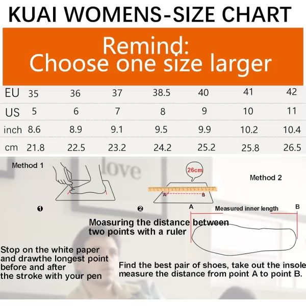 KuaiLu Womens Clog Slippers with Comfy Memory Foam)