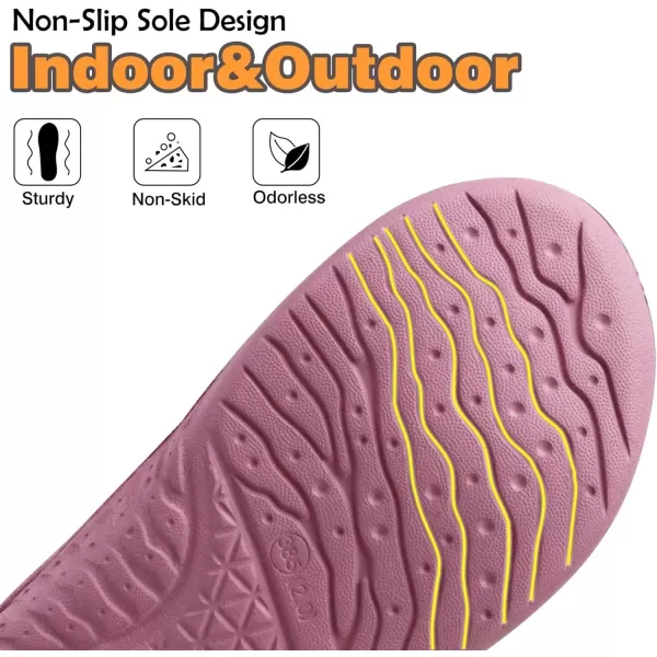 KuaiLu Womens Clog Slippers with Comfy Memory Foam)