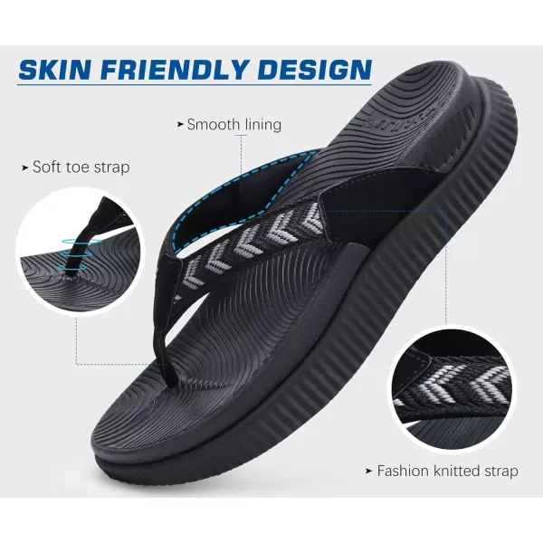 KuaiLu Womens Fashion Orthotic Flip Flops Ladies Athletic Thick Cushion Recovery Thong Sandals Slip On Memory Foam Walking Sandles With Comfortable Plantar Fasciitis Arch Support