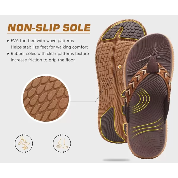 KuaiLu Womens Fashion Orthotic Flip Flops Ladies Athletic Thick Cushion Recovery Thong Sandals Slip On Memory Foam Walking Sandles With Comfortable Plantar Fasciitis Arch Support