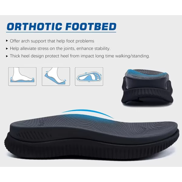 KuaiLu Womens Fashion Orthotic Flip Flops Ladies Athletic Thick Cushion Recovery Thong Sandals Slip On Memory Foam Walking Sandles With Comfortable Plantar Fasciitis Arch Support