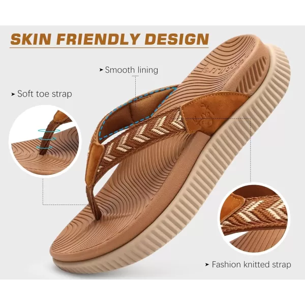 KuaiLu Womens Fashion Orthotic Flip Flops Ladies Athletic Thick Cushion Recovery Thong Sandals Slip On Memory Foam Walking Sandles With Comfortable Plantar Fasciitis Arch Support