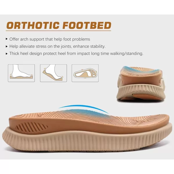 KuaiLu Womens Fashion Orthotic Flip Flops Ladies Athletic Thick Cushion Recovery Thong Sandals Slip On Memory Foam Walking Sandles With Comfortable Plantar Fasciitis Arch Support