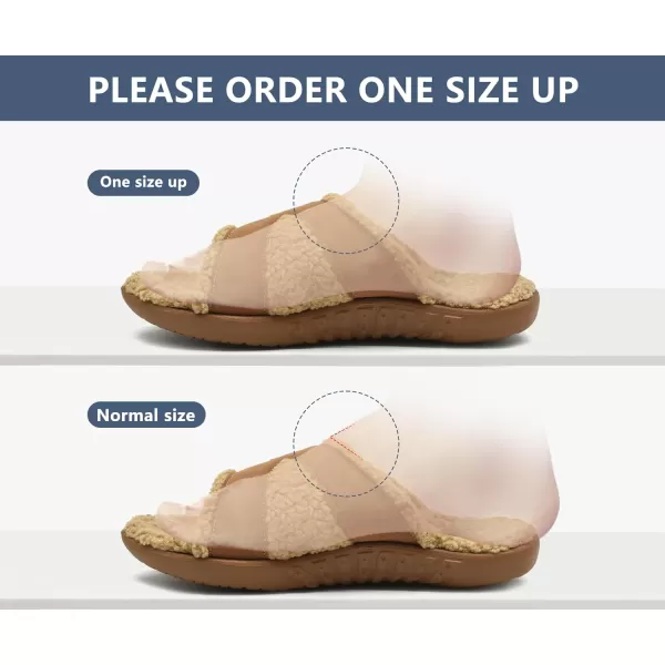KuaiLu Womens Fashion Orthotic Slides Ladies Lightweight Athletic Yoga Mat Sandals Slip On Thick Cushion Slippers Sandals With Comfortable Plantar Fasciitis Arch Support
